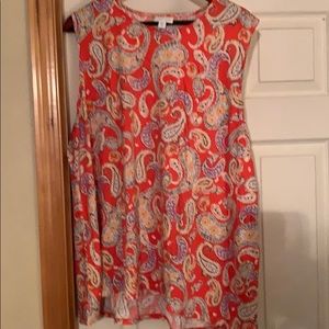 J.Jill orange paisley tank - 2x